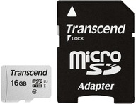 TRANSCEND 16 GB micro SD HC 300s UHS-I U1 95 MB