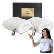 2x Čistiaca odličovacia rukavica na tvár, jemná, jemná Face Glove Raypath