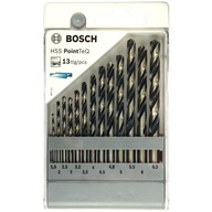 SADA 13 vrtákov do ocele BOSCH HSS POINTTEQ SADA 13 vrtákov do ocele BOSCH HSS POINTTEQ