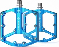 Pedále na plošinový bicykel Hliníkové 3 ložiská stroja Gewage Blue Pedále na plošinový bicykel Hliníkové 3 ložiská stroja Gewage Blue