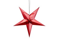Papierová hviezda, 45 cm, červená
