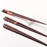 6 párov sushi tyčiniek s ručne tkanými rúčkami 6 párov sushi tyčiniek s ručne tkanými rúčkami