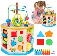 DREVENÉ VZDELÁVACIE KOCKY 8v1 TRIEDIACE BLOKY DREVENÉ VZDELÁVACIE KOCKY 8v1 TRIEDIACE BLOKY