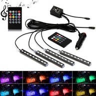 Vnútorné osvetlenie, RGB LED pás, diaľkové ovládanie, zvuk Vnútorné osvetlenie, RGB LED pás, diaľkové ovládanie, zvuk