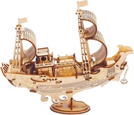 ROBOTIME Drevený 3D puzzle model japonskej lode