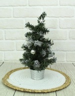 Vianočný stromček 25 cm - STRIEBORNÝ
