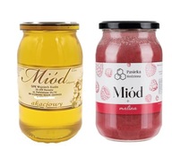 Akáciový med + Med s malinou 1150g POĽSKÝ MED Akáciový med + Med s malinou 1150g POĽSKÝ MED
