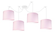 Lustrové závesné svietidlo PAJAK ABAŻUR PINK 4 LED Lustrové závesné svietidlo PAJAK ABAŻUR PINK 4 LED