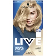 Schwarzkopf Live B10 chladivá blond farba na vlasy Schwarzkopf Live B10 chladivá blond farba na vlasy