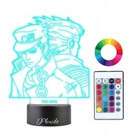 Jojo's Bizzare Adventure 3D LED Night Lamp Name Jojo's Bizzare Adventure 3D LED Night Lamp Name