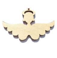 Drevené preglejkové makramé anjelské krídla, 7 kusov