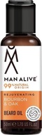 Ošetrujúci olej na bradu Man Alive Bourbon Oak 50 ml Ošetrujúci olej na bradu Man Alive Bourbon Oak 50 ml