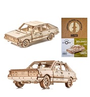 Malý príbeh Drevené puzzle 3D model auta FSO Polonez Borewicz Malý príbeh Drevené puzzle 3D model auta FSO Polonez Borewicz