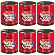 DOLINA NOTECI SUPERFOOD Mokré krmivo pre psov Hovädzie mäso 800g x 6