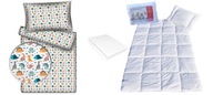 Bavlnené obliečky 160x100 60x40 Jersey paplón 80x160 5 prvkov 411bia Bavlnené obliečky 160x100 60x40 Jersey paplón 80x160 5 prvkov 411bia