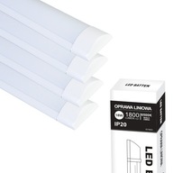 4x LED svietidlo 18W 1800lm studená farba 60cm stropné svietidlo do skladovej dielne 4x LED svietidlo 18W 1800lm studená farba 60cm stropné svietidlo do skladovej dielne