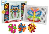 Kreatívne puzzle z farebných špendlíkov