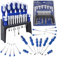 SKRUTKOVAČE PZ PH TORX Cr-V 18 EL MAGNET SET + STOJAN SKRUTKOVAČE PZ PH TORX Cr-V 18 EL MAGNET SET + STOJAN