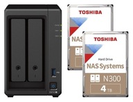 Synology DS723+ 4GB ECC + 2x 4TB Toshiba