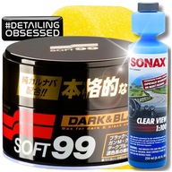 SOFT99 DARK BLACK WAX vosk na čierny lak + letný fluidný koncentrát SOFT99 DARK BLACK WAX vosk na čierny lak + letný fluidný koncentrát