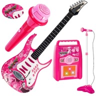 Gitara so zosilňovačom a mikrofónom PRE DETI mp3 Gitara so zosilňovačom a mikrofónom PRE DETI mp3
