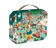 Puzzle v kufri The Teddy Bear Family 54 ks. - puzzle pre deti, 5+, Janod Puzzle v kufri The Teddy Bear Family 54 ks. - puzzle pre deti, 5+, Janod
