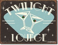 Kovová tabuľa USA Martini Twilight Lounge Darček Kovová tabuľa USA Martini Twilight Lounge Darček