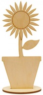 SUNFLOWER FLOWER na preglejkovom stojane 14cm