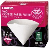 Papierové filtre Hario V60-01, balenie 100 ks
