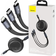 BASEUS 3v1 KÁBEL PRE IPHONE USB-C MICRO USB 3.5A BASEUS 3v1 KÁBEL PRE IPHONE USB-C MICRO USB 3.5A
