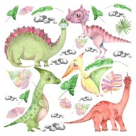 Veľké farebné nálepky s dinosaurami do chlapčenskej izby Veľké farebné nálepky s dinosaurami do chlapčenskej izby