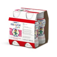 Nestlé Resource Junior jahodový nápoj 4x 200ml Nestlé Resource Junior jahodový nápoj 4x 200ml