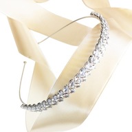 Jemná strieborná svadobná čelenka ZIRCONIA od Swarovski Jemná strieborná svadobná čelenka ZIRCONIA od Swarovski