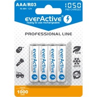 4x AAA LR03 LR3 R3 everActive batérie 1050mAh 4x AAA LR03 LR3 R3 everActive batérie 1050mAh