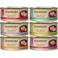Grandorf Wet Food Tuna Mix of Flavors 6 x 70 g