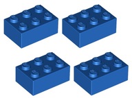 LEGO kocka, 2x3 modré kocky 4 ks 3002 NOVINKA