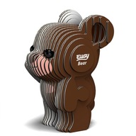 Medveď Eugy. Ekologická skladačka 3D puzzle Medveď Eugy. Ekologická skladačka 3D puzzle