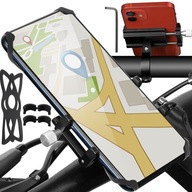 Držiak na telefón na bicykel, riadidlá 2v1 + guma Držiak na telefón na bicykel, riadidlá 2v1 + guma