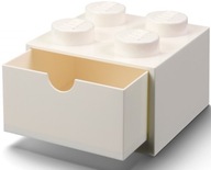 LEGO CONTAINER BRICK 4 ZÁSUVKY BIELE NA STOL LEGO CONTAINER BRICK 4 ZÁSUVKY BIELE NA STOL