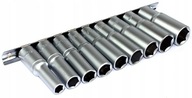 ZÁSUVKOVÉ KĽÚČE 10 KS 3/8" 8-19 mm DLHÉ PREDĹŽENÉ 6 AGONÁL. ZÁSUVKOVÉ KĽÚČE 10 KS 3/8" 8-19 mm DLHÉ PREDĹŽENÉ 6 AGONÁL.