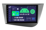 RÁDIO 2DIN NAVIGÁCIA ANDROID SEAT LEON 2 II 6/128 GB DSP CARPLAY LTE