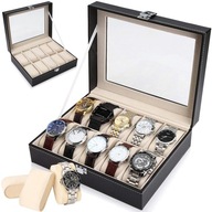 ORGANIZER box, puzdro, kontajner na hodinky, čierny, na uloženie hodiniek