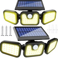 SOLÁRNA LAMPA TRIPLE COB, SENZOR POHYBU SÚMRAK SOLÁRNA LAMPA TRIPLE COB, SENZOR POHYBU SÚMRAK