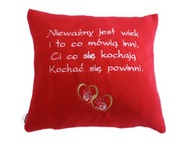 Vankúš lásky s venovaním darček VALENTÍN