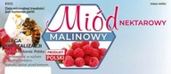 Etikety na malinový nektárový med, balenie 100 ks Etikety na malinový nektárový med, balenie 100 ks