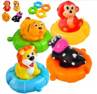 SET HRAČIEK DO KÚPEĽA ZVIERATKOVÝ RAFT