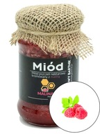 MED S MALINAMI - 360g PRÍRODNÝ, Z POĽSKA MED S MALINAMI - 360g PRÍRODNÝ, Z POĽSKA