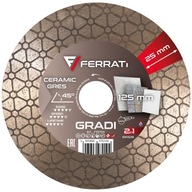 FERRATI GRADI 125 x 22,23 mm - Diamantový kotúč na rezanie kameniny a keramiky FERRATI GRADI 125 x 22,23 mm - Diamantový kotúč na rezanie kameniny a keramiky
