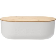 PEKÁRŇ CHLEBA S BAMBUSOVÝM POKRÝM, BIELY NA CHLIEB CHLIEB 35 x 19 x 12 cm PEKÁRŇ CHLEBA S BAMBUSOVÝM POKRÝM, BIELY NA CHLIEB CHLIEB 35 x 19 x 12 cm