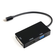 Viacportový mini DP na HDMI DVI VGA SPD-M02